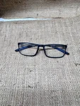 Foster Grant LO0921 Reading GLASSES-BLK/BLUE-(53-17-145) PD58.5MM +1.75-*NO Tag. Fixed Price $19.99.