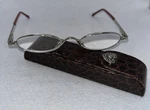 Vtg Brighton Foldable Reading Glasses Silver Plated With Faux Croc Case +3.00. Fixed Price $40.00.