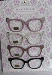Max Studio 4-PACK Premium Quality Reading Glasses Readers Multi-colored New. Fixed Price $36.54.