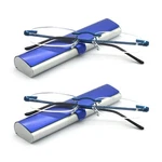 Eye Zoom 2 Pack Compact Rimless Reading Glasses With Slim Case And Women. Fixed Price $20.99.