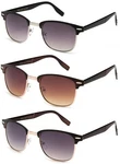 3 Pack Two Tone Metal Frame Vintage Fashion Sunglasses For Women Uv 400. Fixed Price $24.99.