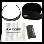 New Tifosi Jet Wrap Men Cycling Sunglasses Black Frame Gray Lens Nwot. Fixed Price $34.95.