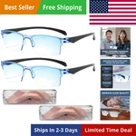 2 Pcs Auto Focus Reading Glasses, Self-adjusting Presbyopia, Anti-blue Light. Fixed Price $21.87.