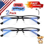 2-PACK No Blue Vision Glasses Lightweight Readers For Screens. Fixed Price $15.99.