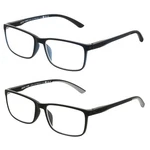 Foster Grant Men's Tatum 2-PACK Rectangle Reading Glasses, Navy, Black, 39 Mm.... Fixed Price $32.05.