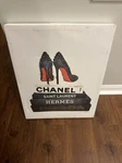 Stupell Industries Glam Fashion Book Set Bw Stud Pump Heels Wall Plaque Art, .... Fixed Price $10.00.