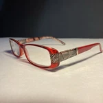 Victoria Klein Readers By Select-a-vision Red Geometric 9072. Fixed Price $11.95.