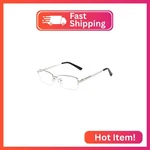 Qecepei Half Rimless Metal Eyewear Frames Blue Light Blocking Transparent Lens. Fixed Price $23.80.