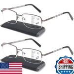 Skyoak 2-PACK Progressive Multifocus Reading Glasses Men Blue Light Block. Fixed Price $46.96.