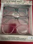 Nine West Designer Reading +1.50 Eyeglasses. Fixed Price $28.00.