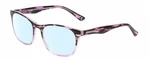 Calabria Prive Shawn Women Panthos Blue Light Glasses Crystal Purple Marble 56MM. Fixed Price $44.95.