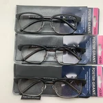 "3 Pair" Foster Grant Alden Black +2.50 Reading Glasses Readers Premium. Fixed Price $24.95.