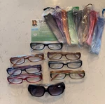 Joy Mangano Set Of 8 Ombr Readers Reading Glasses Strength +3.00 Vintage. Fixed Price $45.86.