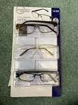 Designoptics By Foster Grant Full Frame Metal +2.50 With Coordinating Cases. Fixed Price $19.98.