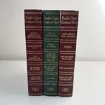 Reader Digest Luxe 3 Book Set 1967-1968 Classic Burgundy & Green Editions. Fixed Price $100.82.