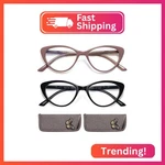 Eyeurl Cat Reading Glasses For Women - 2 Pack Blue Light Blocking Computer. Fixed Price $25.17.