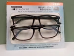 Xtrasight By Foster Grant Reading Glasses 4847A-B (2 Pack) Blue Light. Fixed Price $14.99.