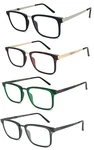 Women Fashion Square Frame Thin Metal Temples Reading Glasses Readers. Fixed Price $20.99.