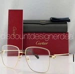 Cartier CT0253O 002 Gold Metal Full-rim Optical Eyeglasses Frame 56-17-140 New. Fixed Price $799.99.