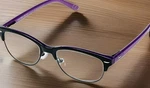 Readers Reading Glasses 2.75 Foster Grant Cleo Purple Semi Rimless New Case. Fixed Price $9.99.