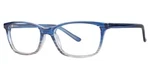 Modern Optical Outgoing Women's Plastic Eyeglasses 52-16-140 Blue W/ Soft Case. Fixed Price $21.95.