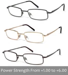 Woman Metal Frame Clear Lens Reading Vision Glasses - Up To +6.00 RE88. Fixed Price $13.99.