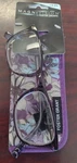 Magnivision Foster Grant Reading Glasses +3.25ELANA 53 18-145 Purple With Case. Fixed Price $9.96.