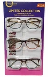Design Optics/ Foster Grant Ladies Nellie Cat Eye Reading Glasses, 3-PACK +1.25. Fixed Price $12.85.