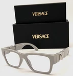 Versace VE3368 5501 Light Grey / Clear Lens 53MM Eyeglasses. Fixed Price $169.45.