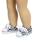 Zebra Low Top Sneakers Fits 18" American Girl Doll Clothing Shoes. Fixed Price $5.95.