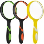 3 Pack Magnifying Glass, 75MM With Non-slip Rubber Handle, S.... Fixed Price $15.77.