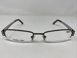 French Design 1664 Chocolate 52-17-135 Brown Half Rim Eyeglasses Frame 7178. Fixed Price $41.25.