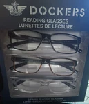 New Mens Dockers Reading Glasses 3 Pairs +1.50 Rectangle Frame Clear Black Brown. Fixed Price $31.11.