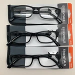 "3 Pair" Essentials By Foster Grant Cartman Blk +2.50 Readers Reading Glasses. Fixed Price $24.95.