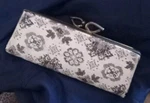 Opticase Spectapurse Mid Century Modern Glasses Clutch Floral Beige & Brown. Fixed Price $9.99.
