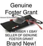 New! Foster Grant Reading Glasses Ironman IM1001 Red/black-pick Strength. Fixed Price $17.56.