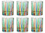 Bellagio Stemless Wine Old Fashioned Glasses - Set Of Six Italian Glassware. Fixed Price $199.95.
