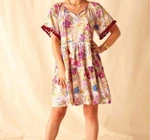 Matilda Jane Women Small Enchanted Garden Aloha Palm Printed Ruffle Dress. Fixed Price $42.00.