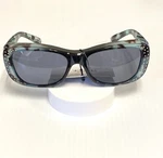 New, Women Solar Shield Sunglasses Foster Grant Turq/brown Fit Overs. Fixed Price $17.50.