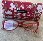 Dolce Gabana Women Reading Glasses DG3204 2850 Floral Red. Fixed Price $215.00.