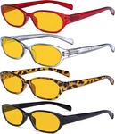 Eyekepper 4 Pack Computer Reading Glasses Women - Spring Hinge Ladies Blue Light. Fixed Price $26.31.