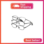 Foster Grant Men's Council Rectangular Reading Glasses, Gunmetal And Black, 3 Pa. Fixed Price $19.34.