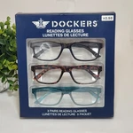 Dockers Reading Glasses 3 Pairs Black, Tortoise, And Aqua Blue +2.50. Fixed Price $34.99.