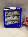 Foster Grant Kyne Full Metal Reading Glasses 3 Pack +2.50 1504998. Fixed Price $14.95.