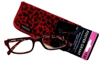 Foster Grant Adelia Red Women's Reading Glasses Case +2.50 Nwt. Fixed Price $19.99.