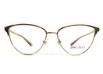 Jimmy Choo Eyeglasses Frames JC2002 3013 Shiny Gold Cat Full Rim 55-16-140. Fixed Price $199.99.