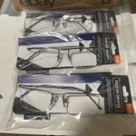 "3 Pair" Foster Grant FGMR2101 Gun +2.50 Mens Reading Glasses Readers Half Rim. Fixed Price $27.95.