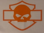 Harley Motorcycle Style Bar And Shield Orange . Set Of 2 5. Fixed Price $7.50.