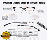 Modfans 4PK Women's Cateye Reading Glasses 3.0 Clear Frame Spring Hinge Readers. Fixed Price $55.98.