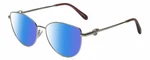 Chopard VCHF51S-0579 23KT Gold Plated Cateye Polarized Sunglasses In Silver 54MM. Fixed Price $329.95.